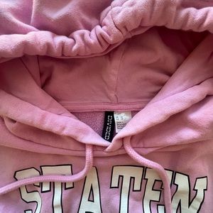 Pink H&M hoodie like new Size:Xs